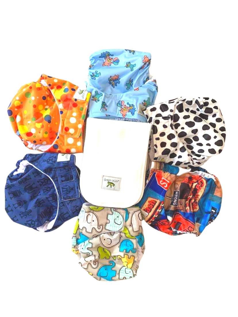 Print 6 Pack - nappies & inserts